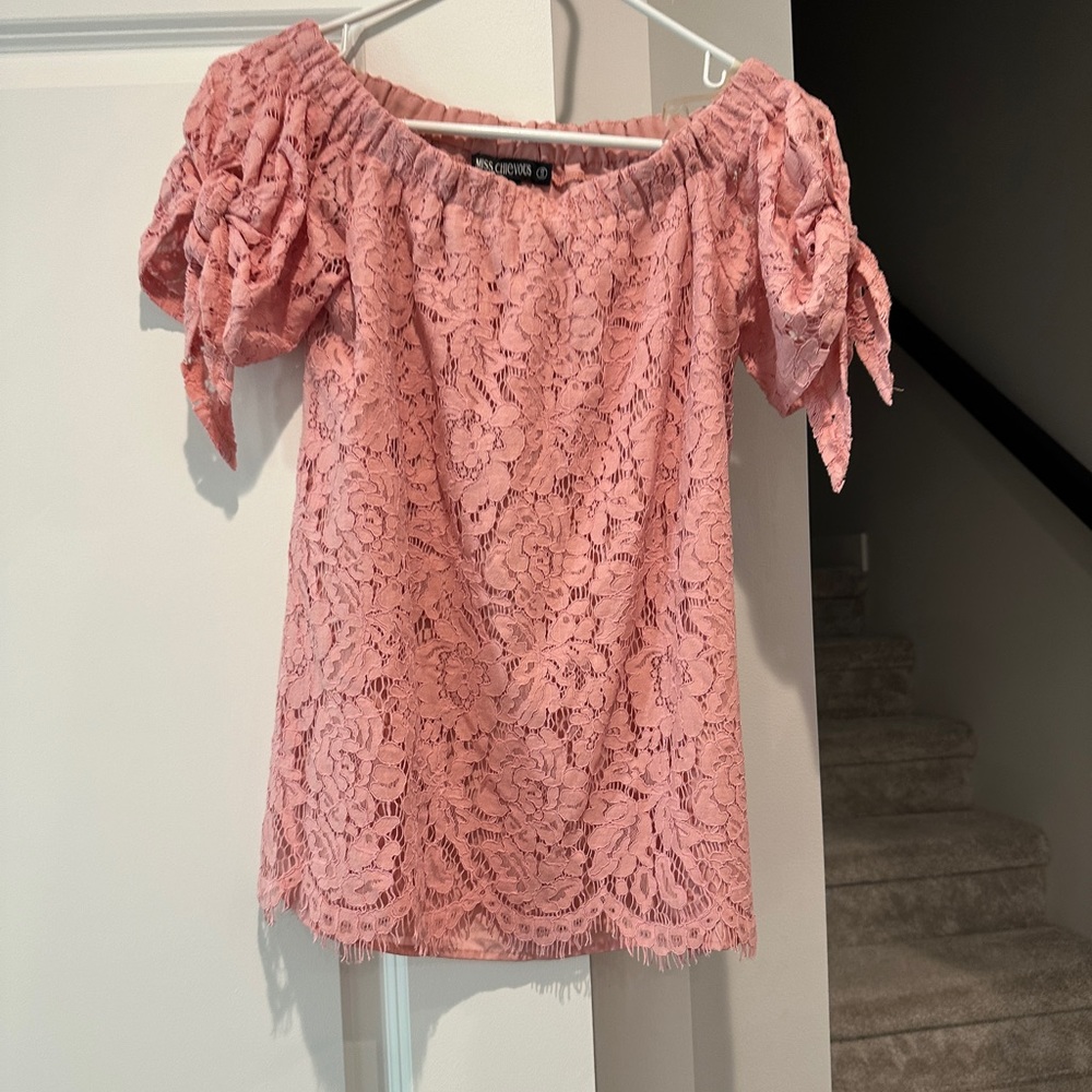 Miss Chevious Off the Shoulder Lace Top